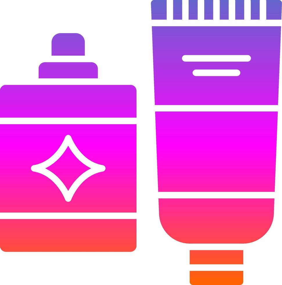 ícone de gradiente de glifo de produto de higiene vetor