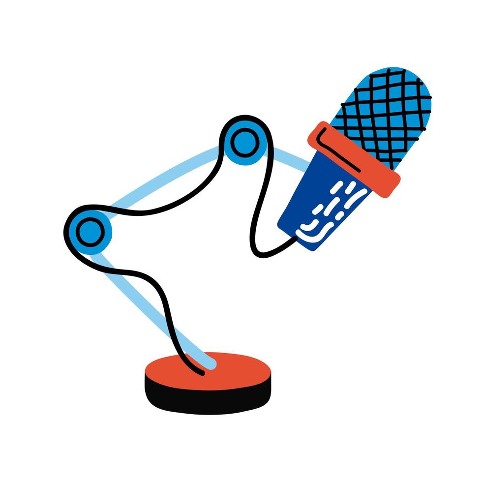 ícone de dispositivo de microfone vetor