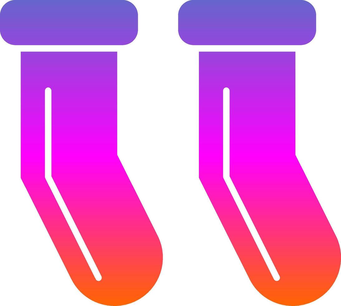 ícone de gradiente de glifo de meias vetor