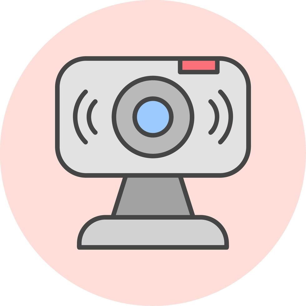 ícone de vetor de webcam