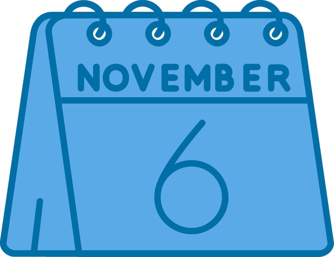 6º do novembro azul linha preenchidas ícone vetor