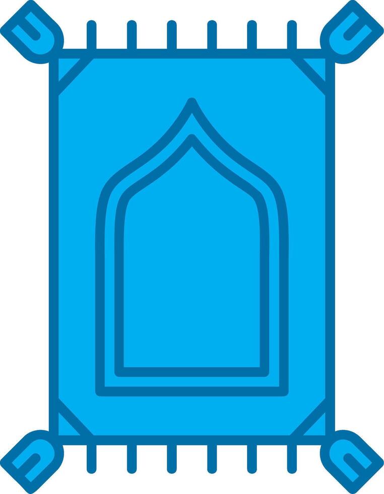 oração companheiro azul linha preenchidas ícone vetor