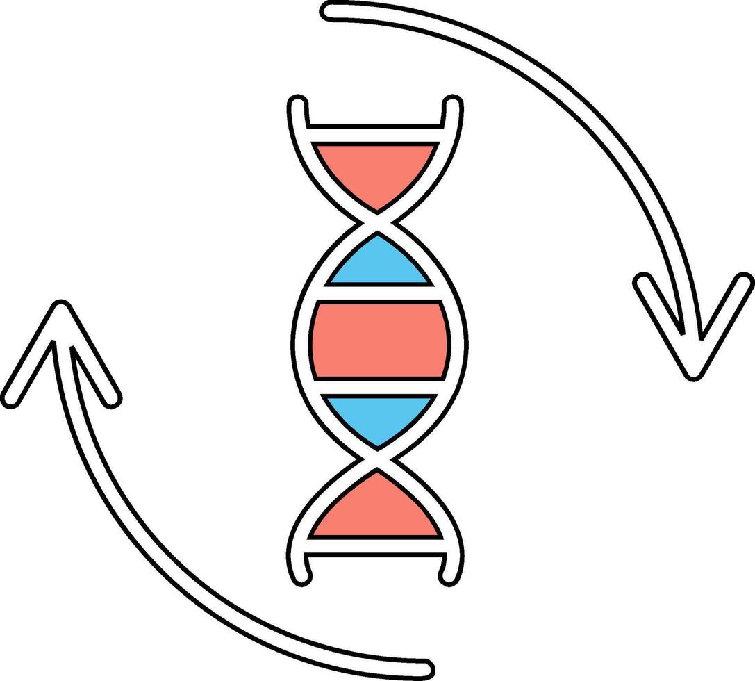 ícone de vetor de DNA