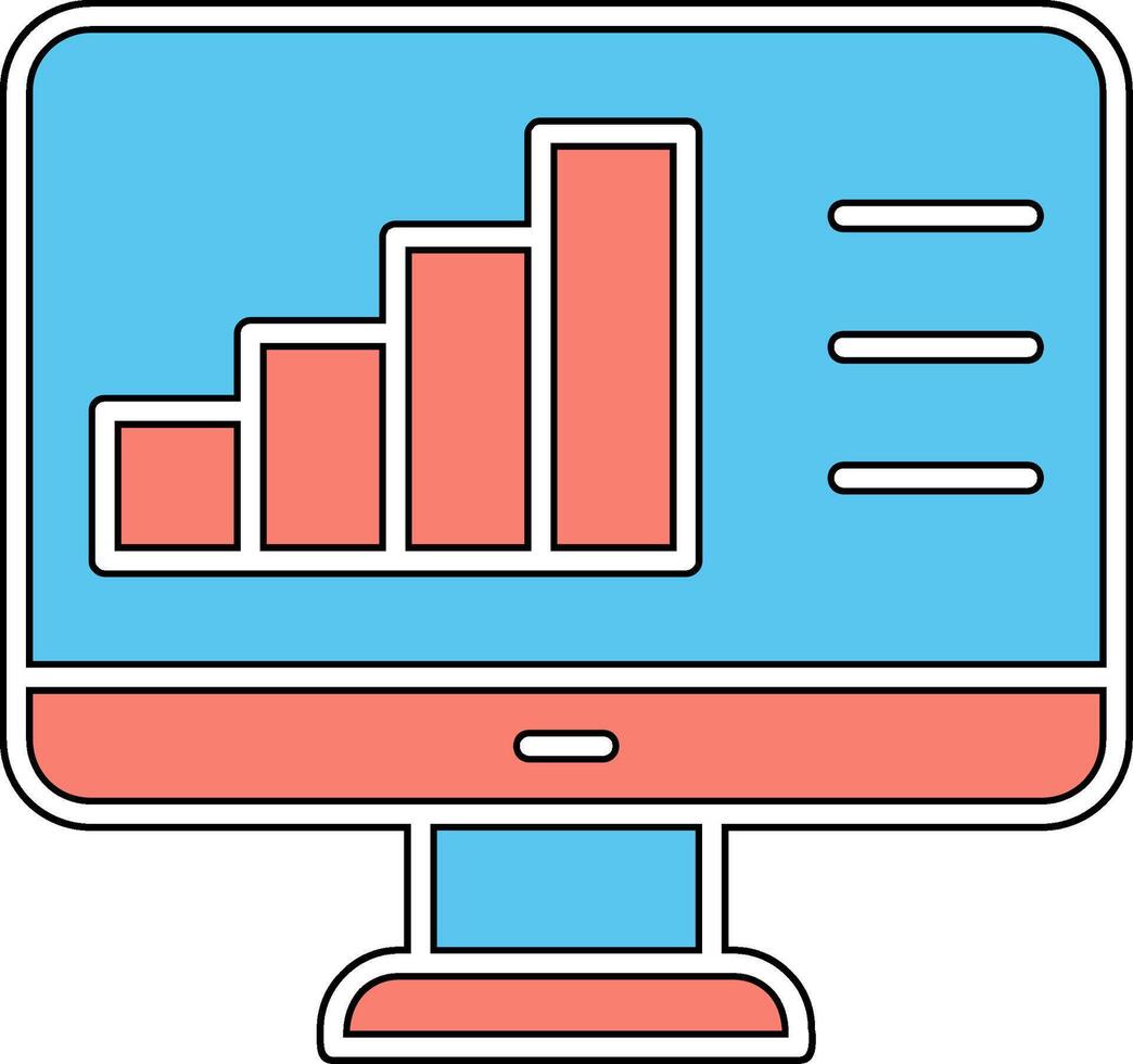ícone de vetor de análise de dados