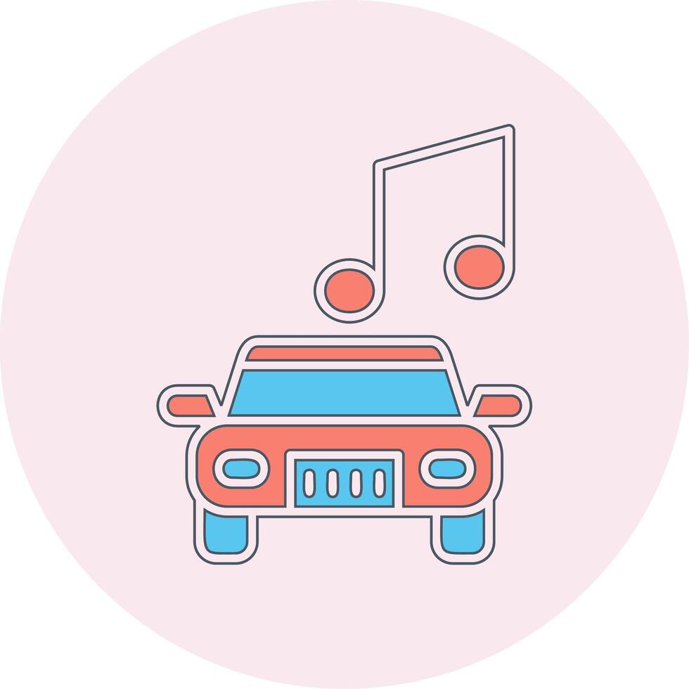 carro música vetor ícone