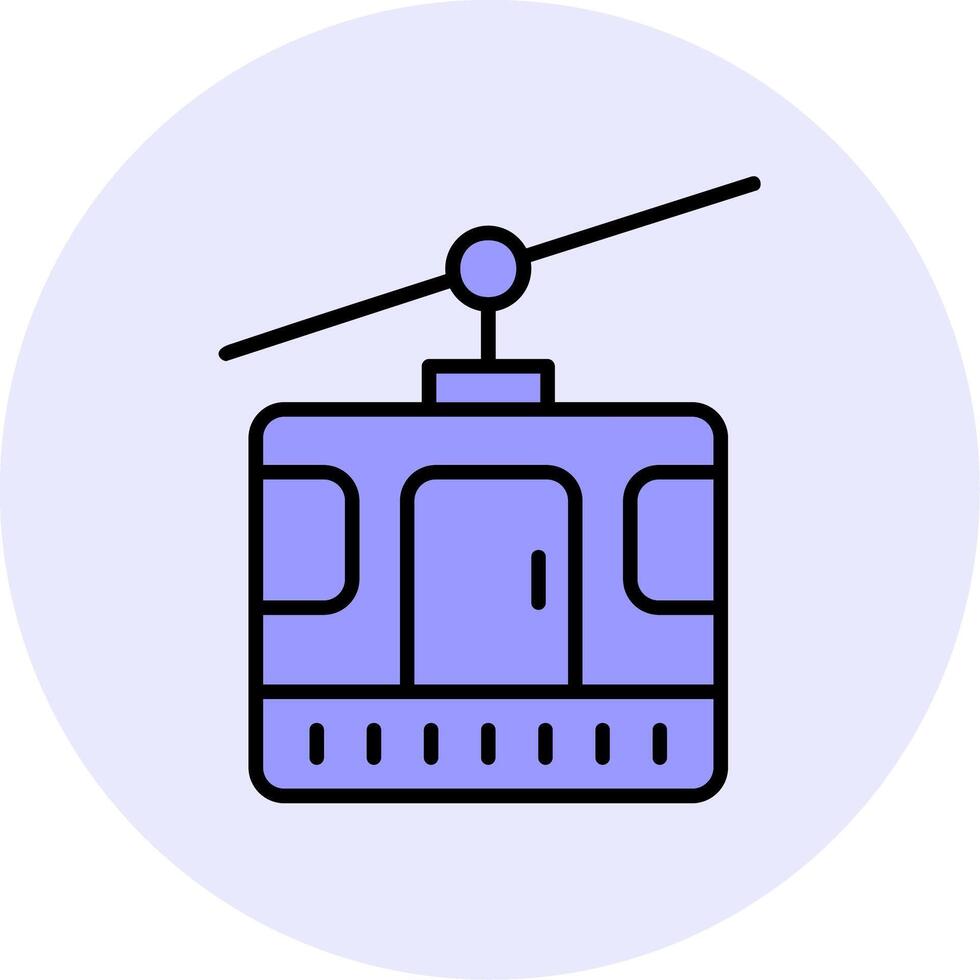 ícone de vetor de cabine de teleférico