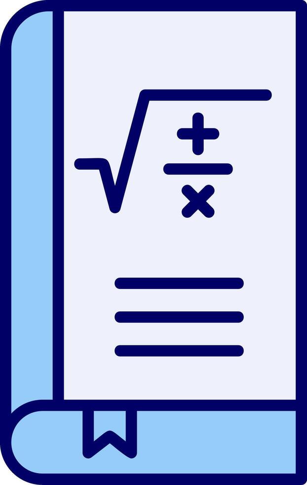 Matemáticas livro vetor ícone