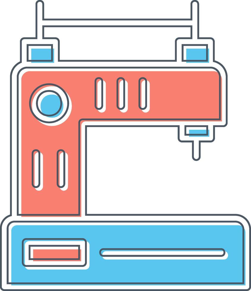 ícone de vetor de máquina de costura