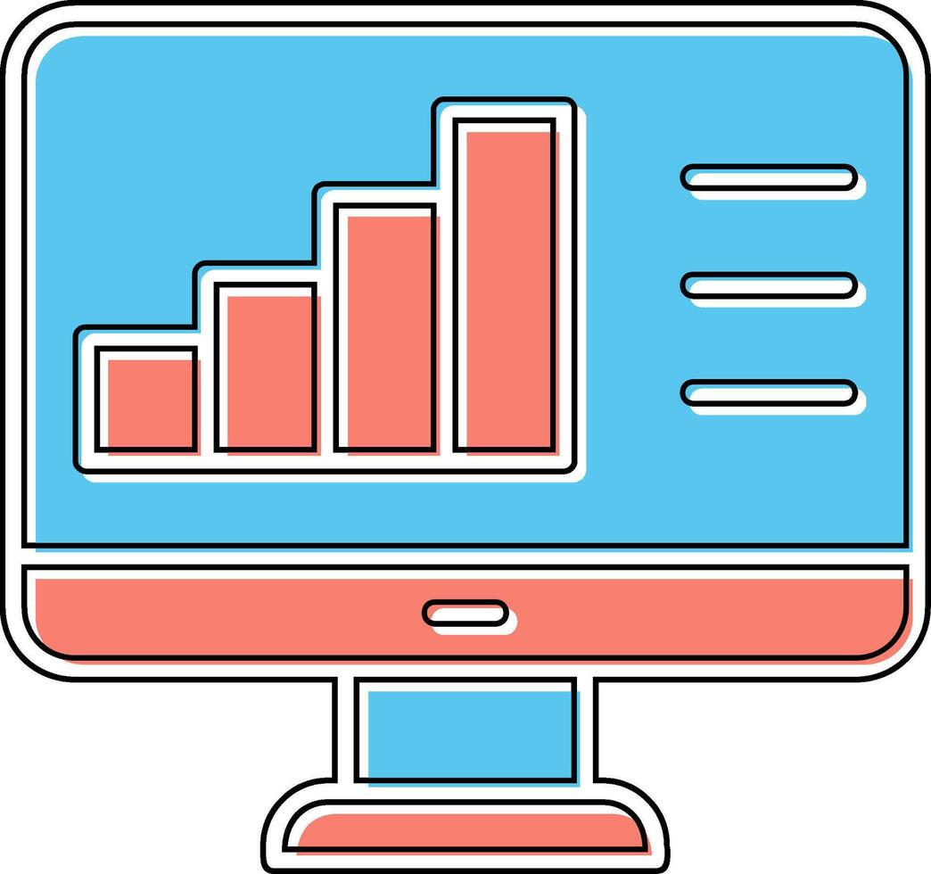 ícone de vetor de análise de dados