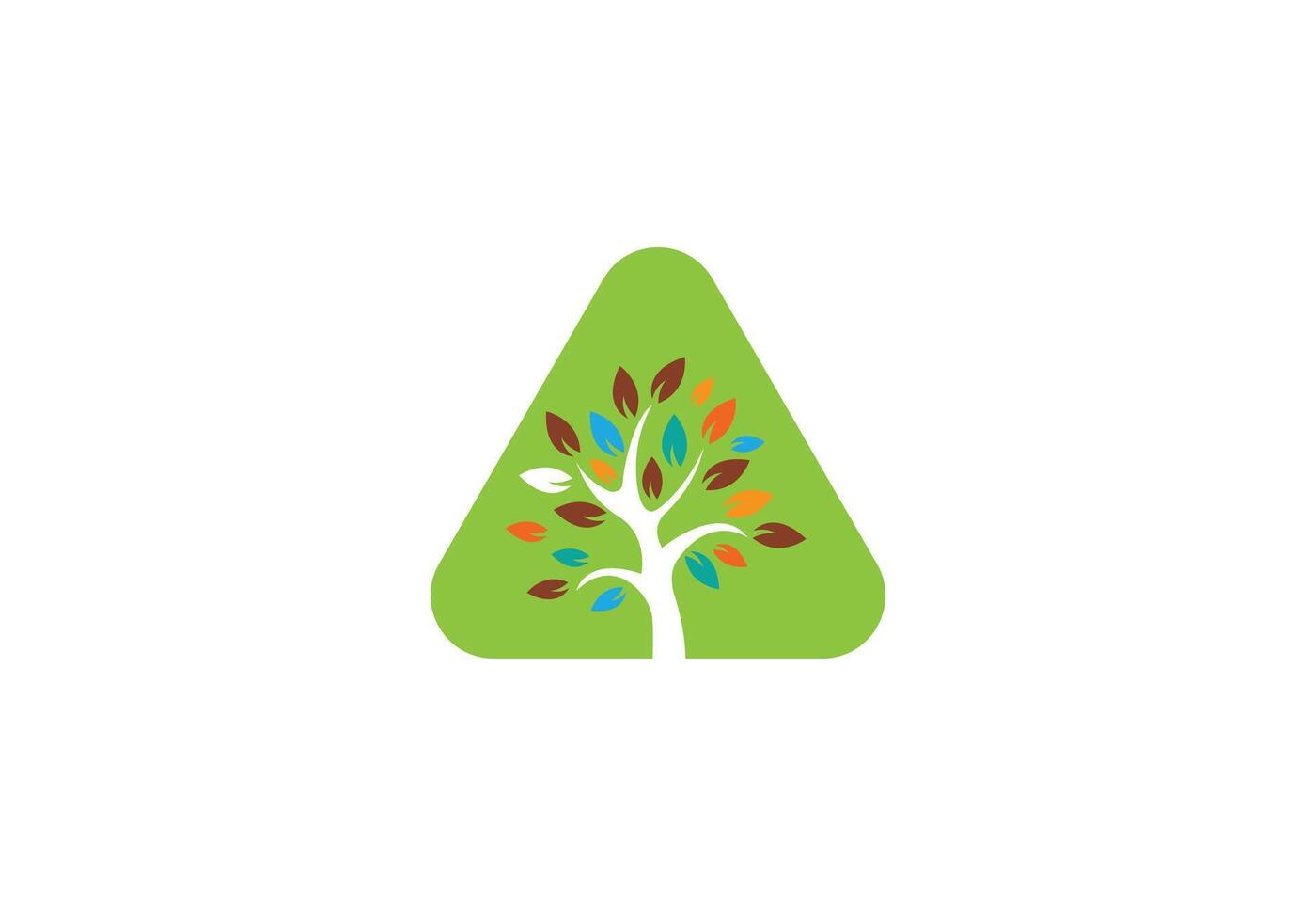 carta e árvore logotipo Projeto para seu o negócio vetor