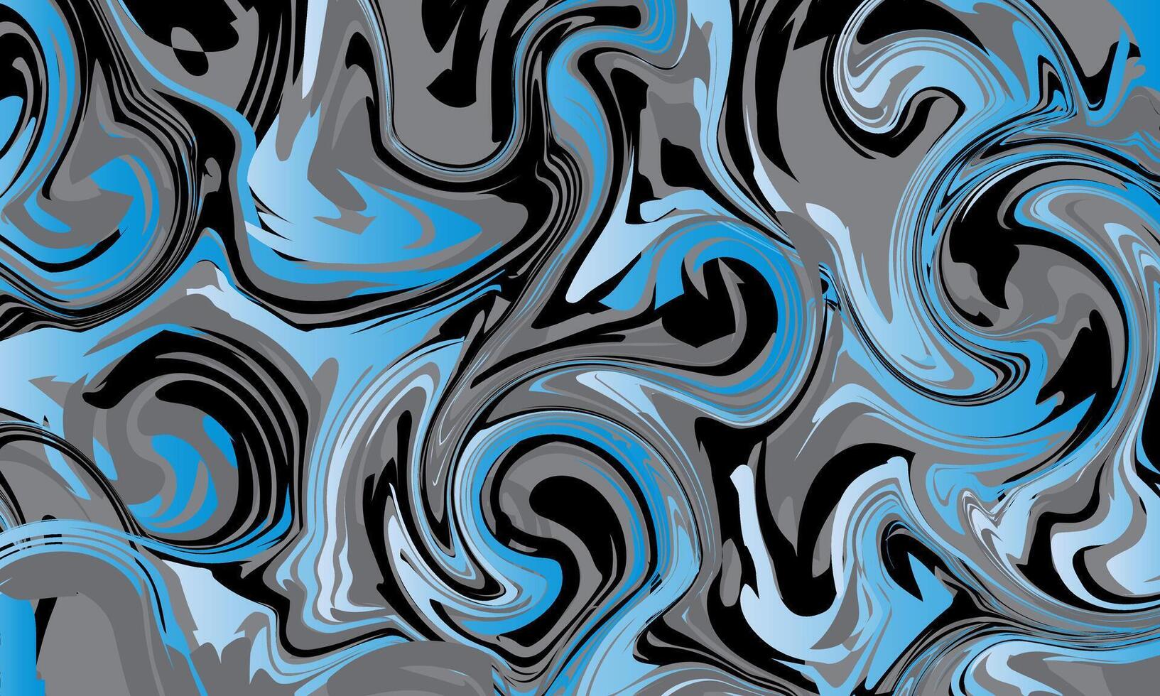 líquido fundo. abstrato horizontal fundo com colorida ondas. azul fluido. vetor