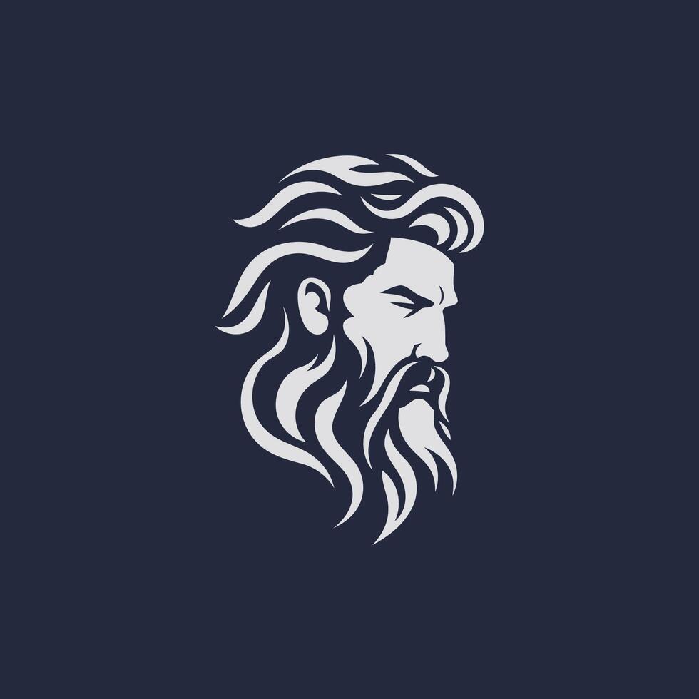 ai gerado Zeus logotipo Projeto vetor ilustração