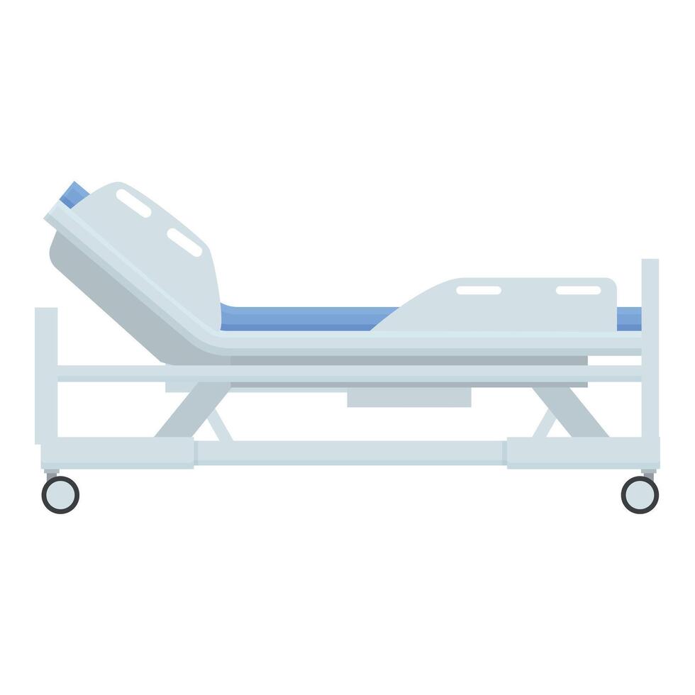 hospital cama colchão ícone desenho animado vetor. médico equipamento vetor