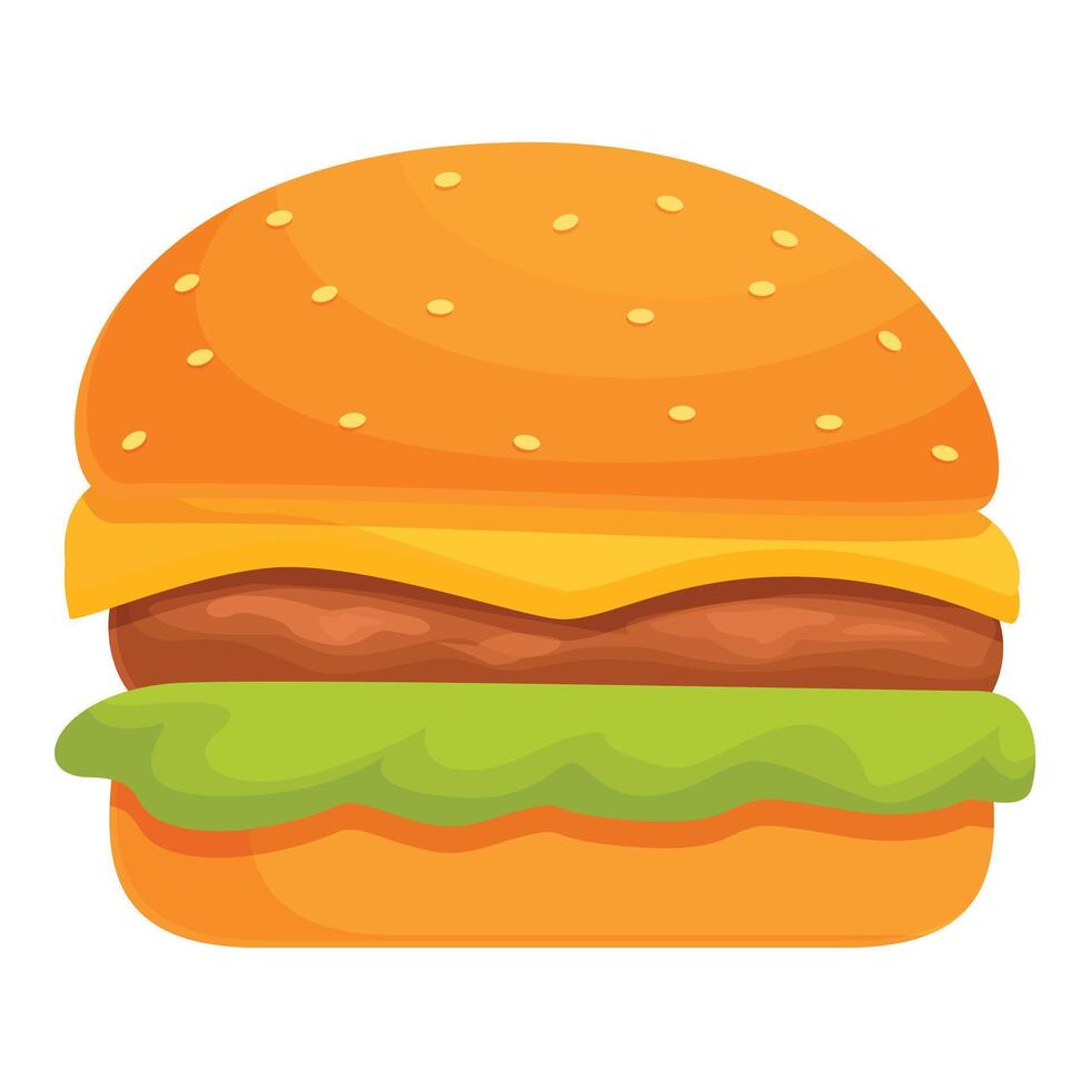pequeno criança hamburguer ícone desenho animado vetor. refeição gastronomia vetor