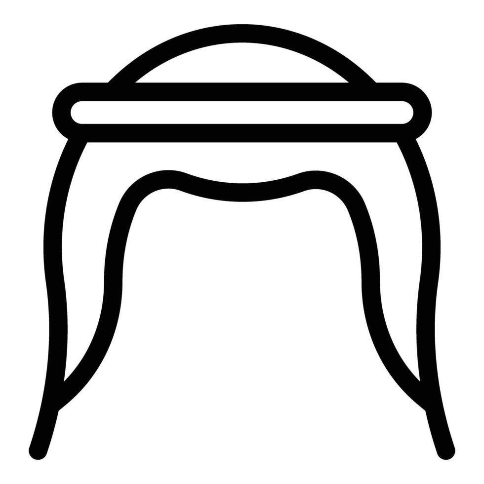 árabe chapéu ícone esboço vetor. meio Oriental vetor