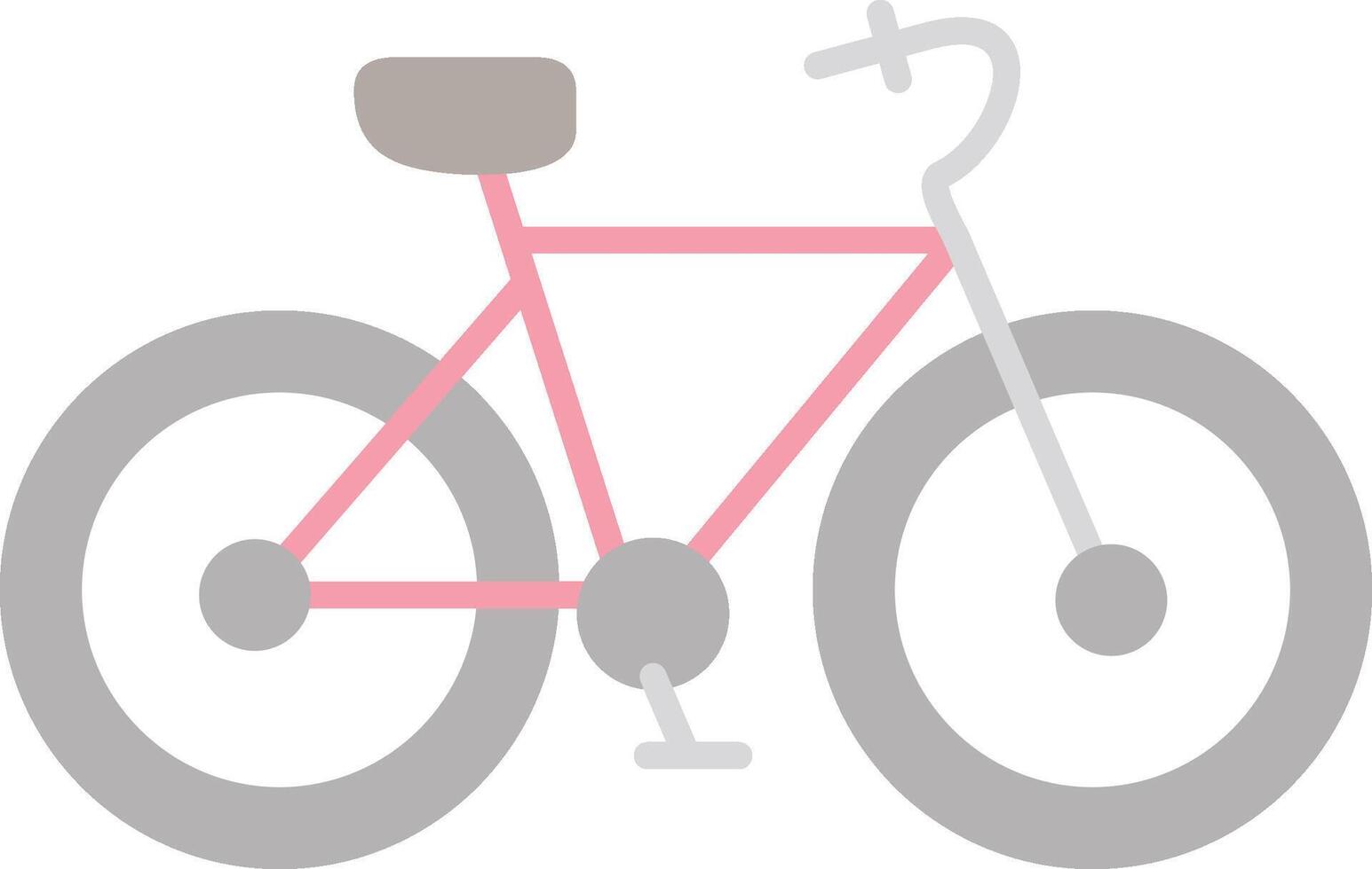 bicicleta plano luz ícone vetor