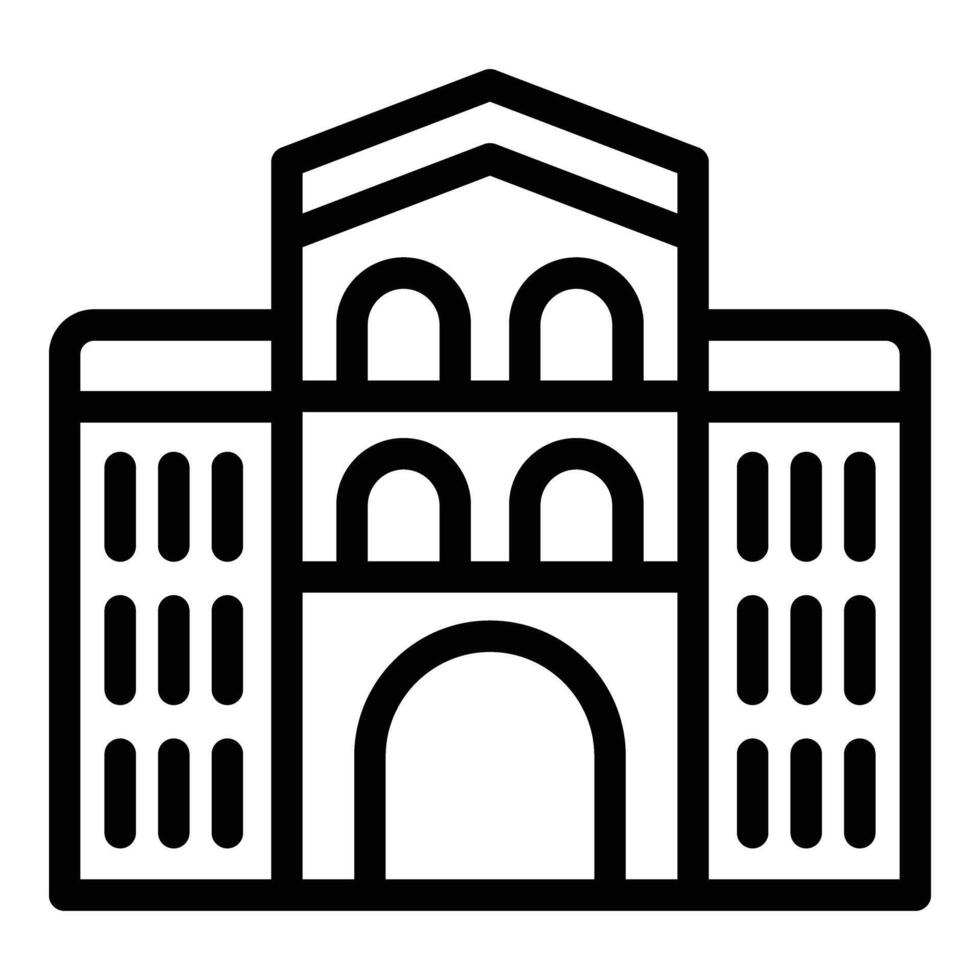 Lisboa Igreja ícone esboço vetor. Europa país vetor