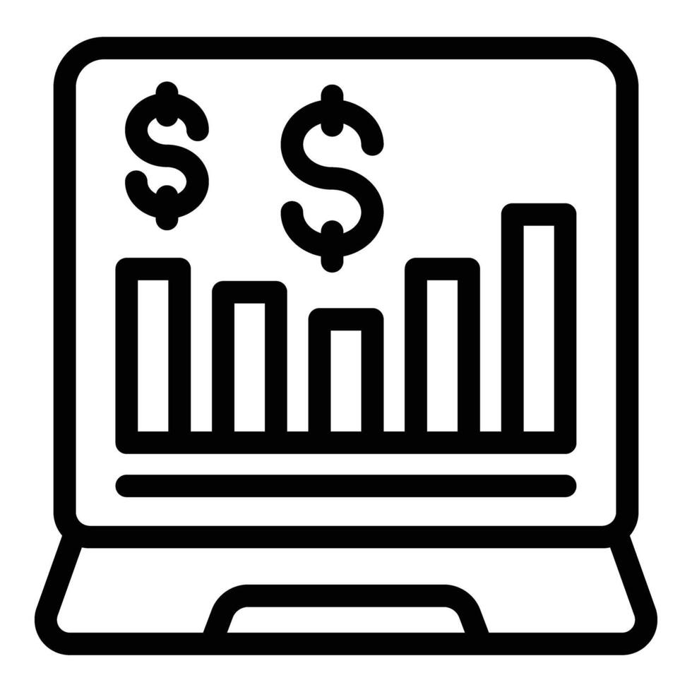 Treinamento digital ícone esboço vetor. carreira Academia vetor