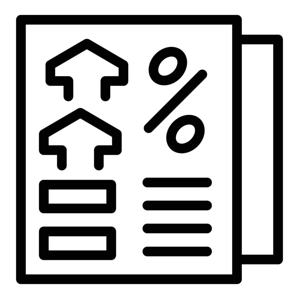 comércio documento ícone esboço vetor. dinheiro Academia vetor