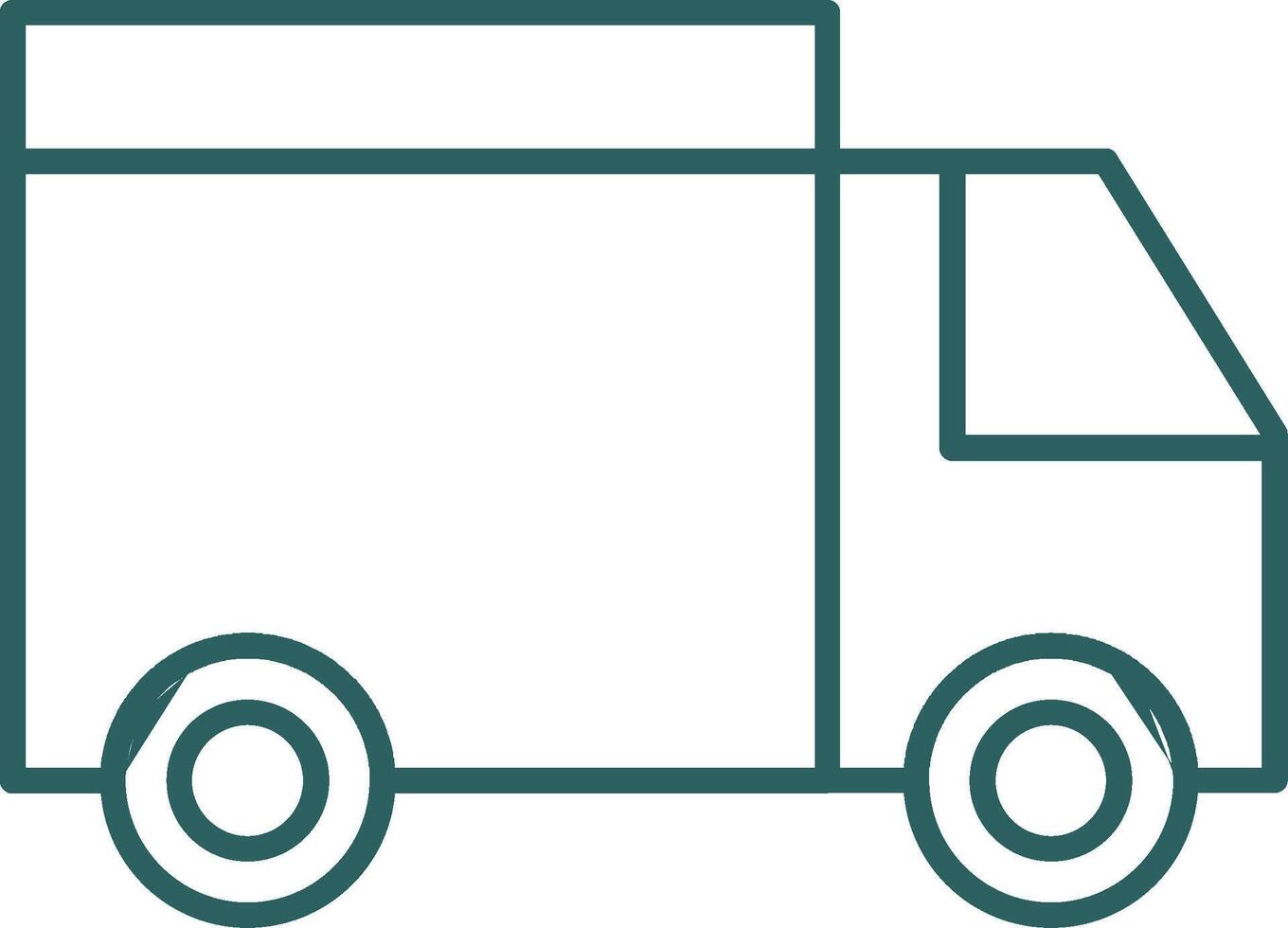 ícone de gradiente de linha de caminhão vetor