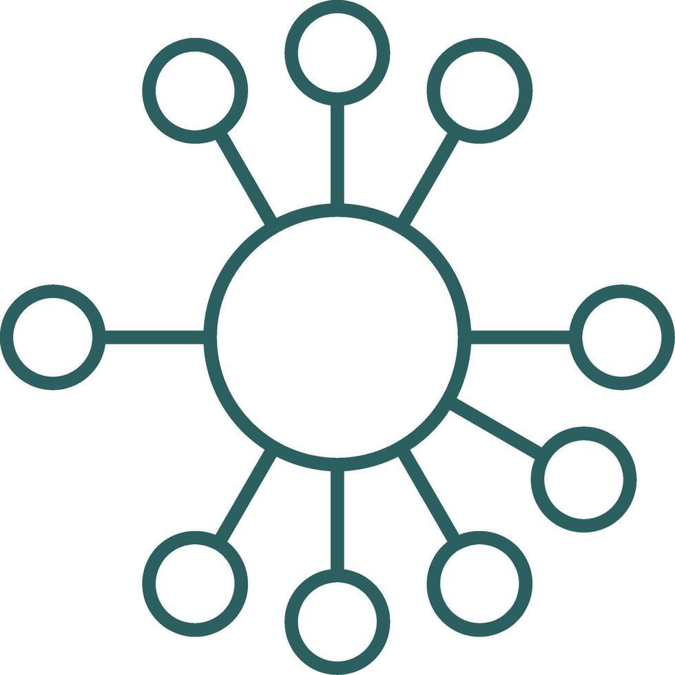 ícone de gradiente de linha de diagrama vetor