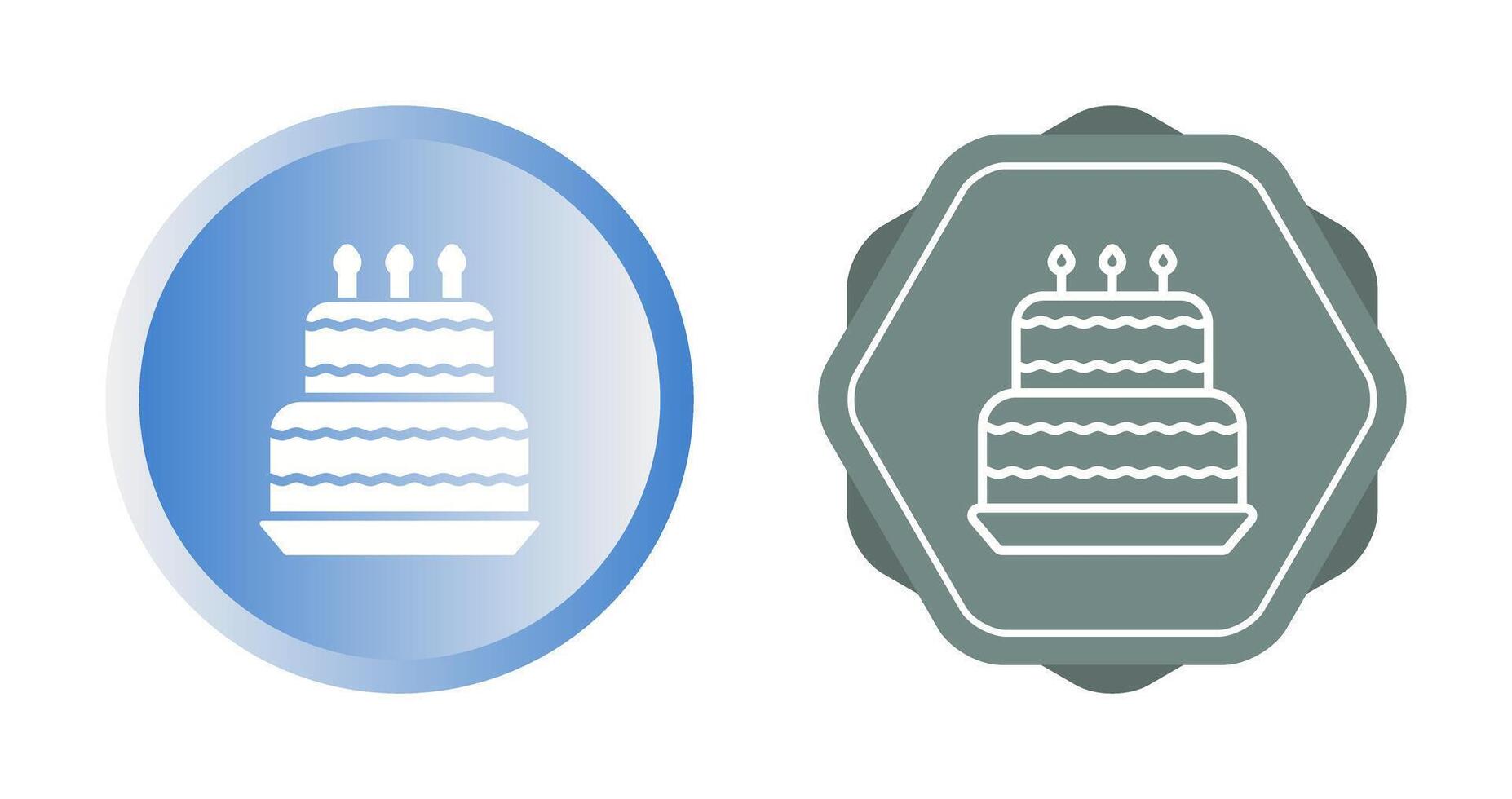 ícone de vetor de bolo de aniversário