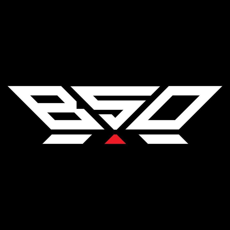 bso carta logotipo vetor projeto, bso simples e moderno logotipo. bso luxuoso alfabeto Projeto