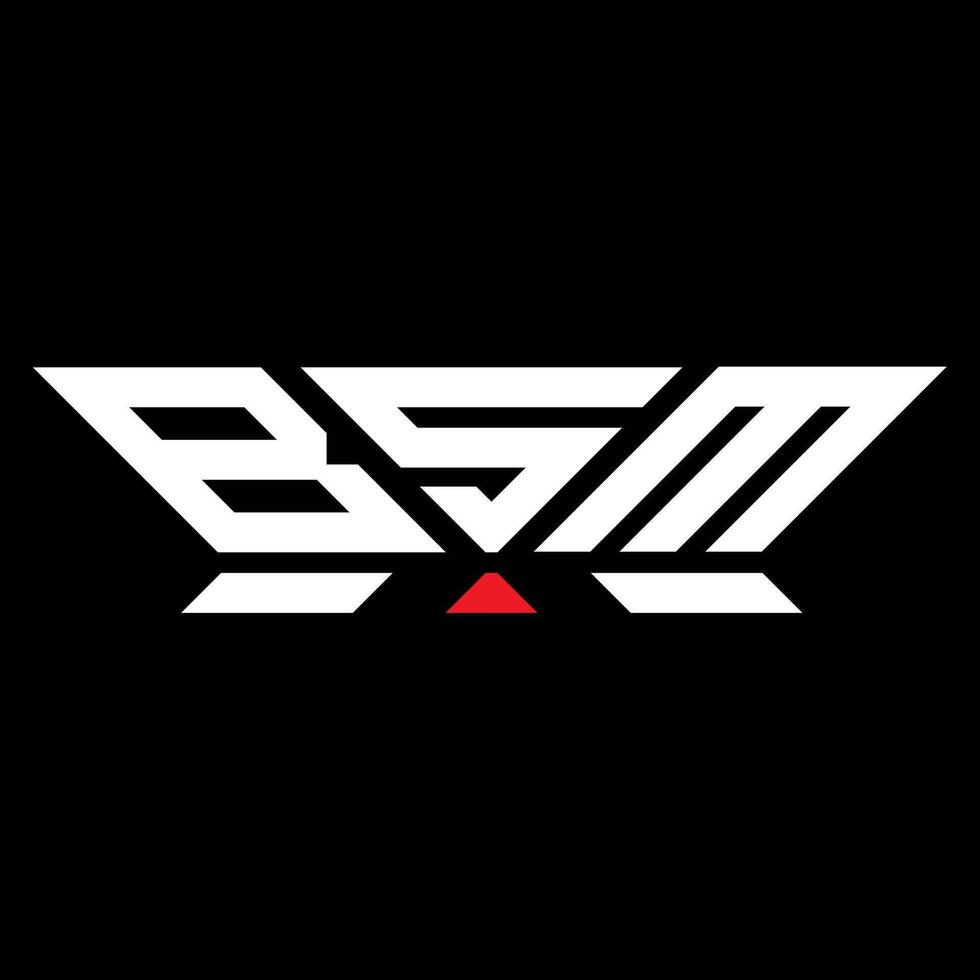 bsm carta logotipo vetor projeto, bsm simples e moderno logotipo. bsm luxuoso alfabeto Projeto