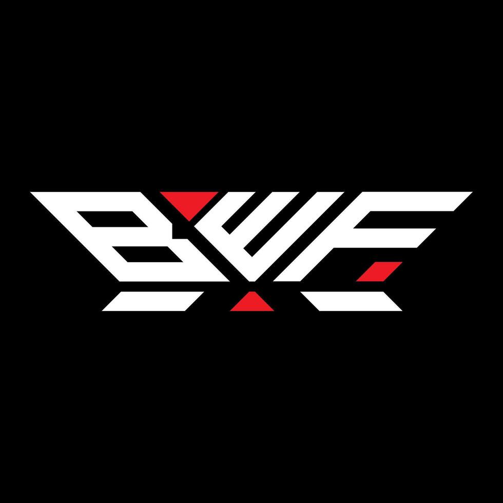 bwf carta logotipo vetor projeto, bwf simples e moderno logotipo. bwf luxuoso alfabeto Projeto