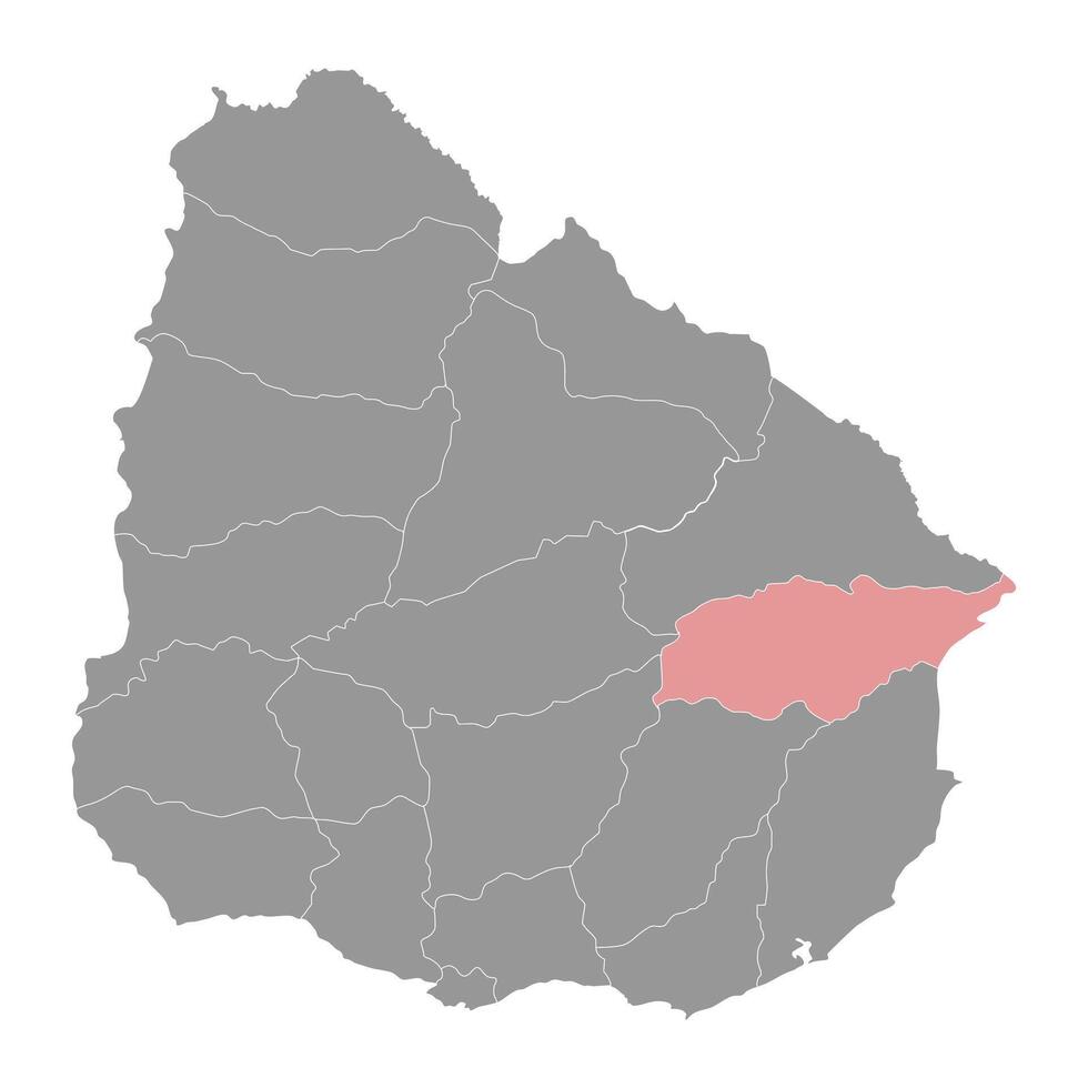 treinta y tres departamento mapa, administrativo divisão do Uruguai. vetor ilustração.