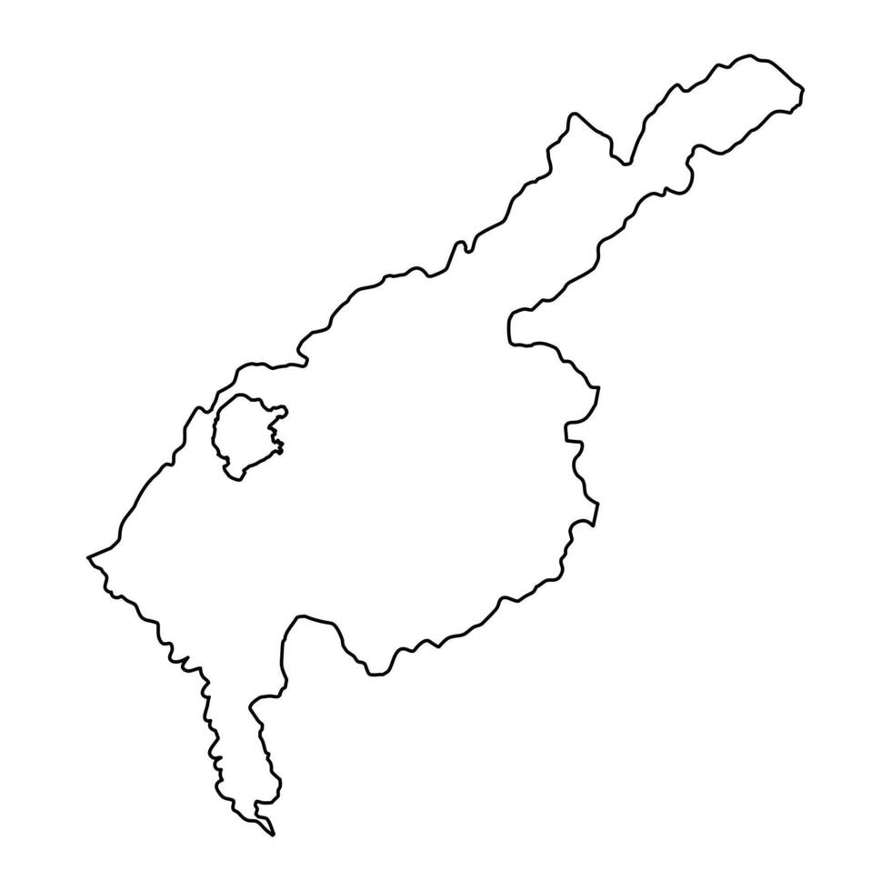 Tashkent região mapa, administrativo divisão do uzbequistão. vetor ilustração.