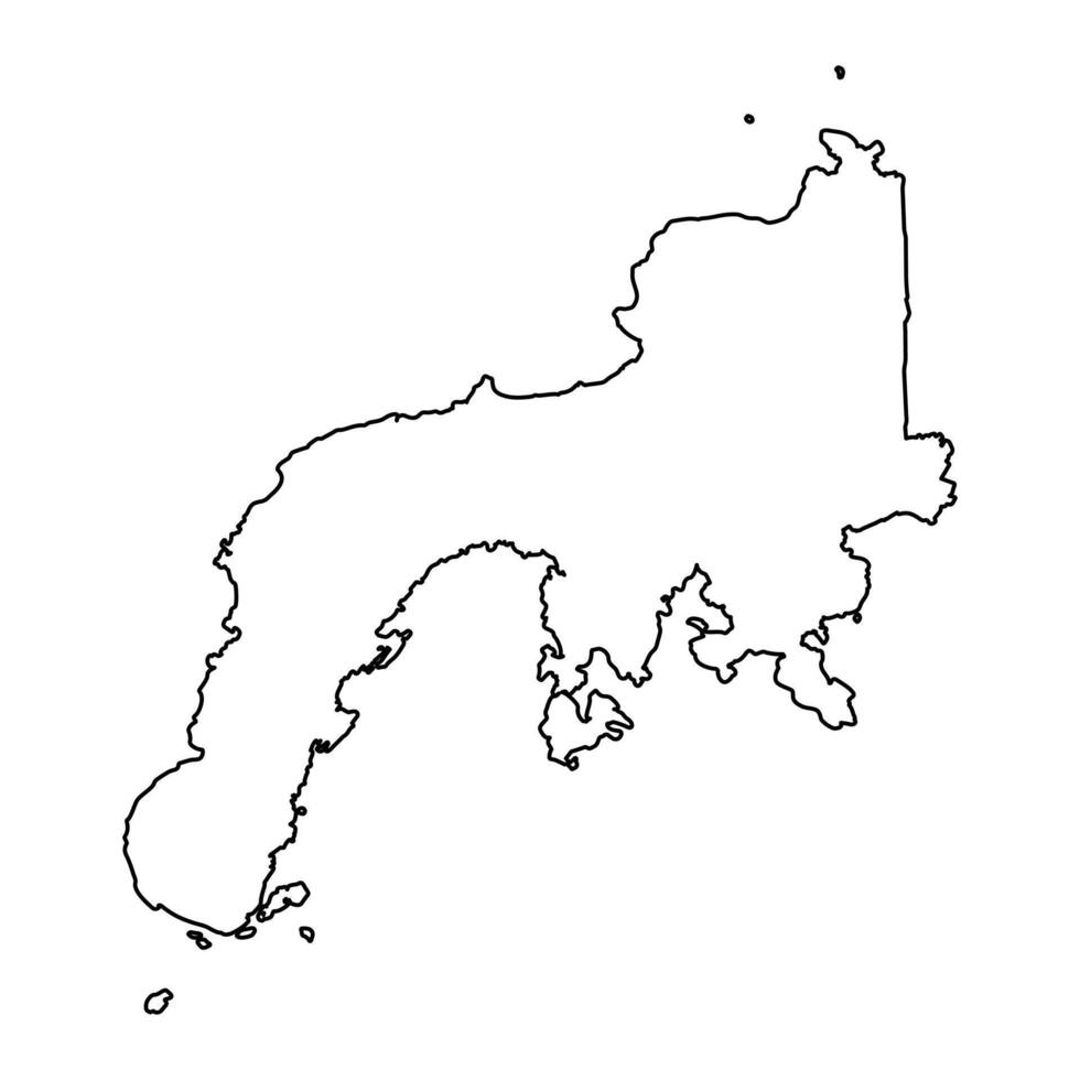 zamboanga Península região mapa, administrativo divisão do Filipinas. vetor ilustração.