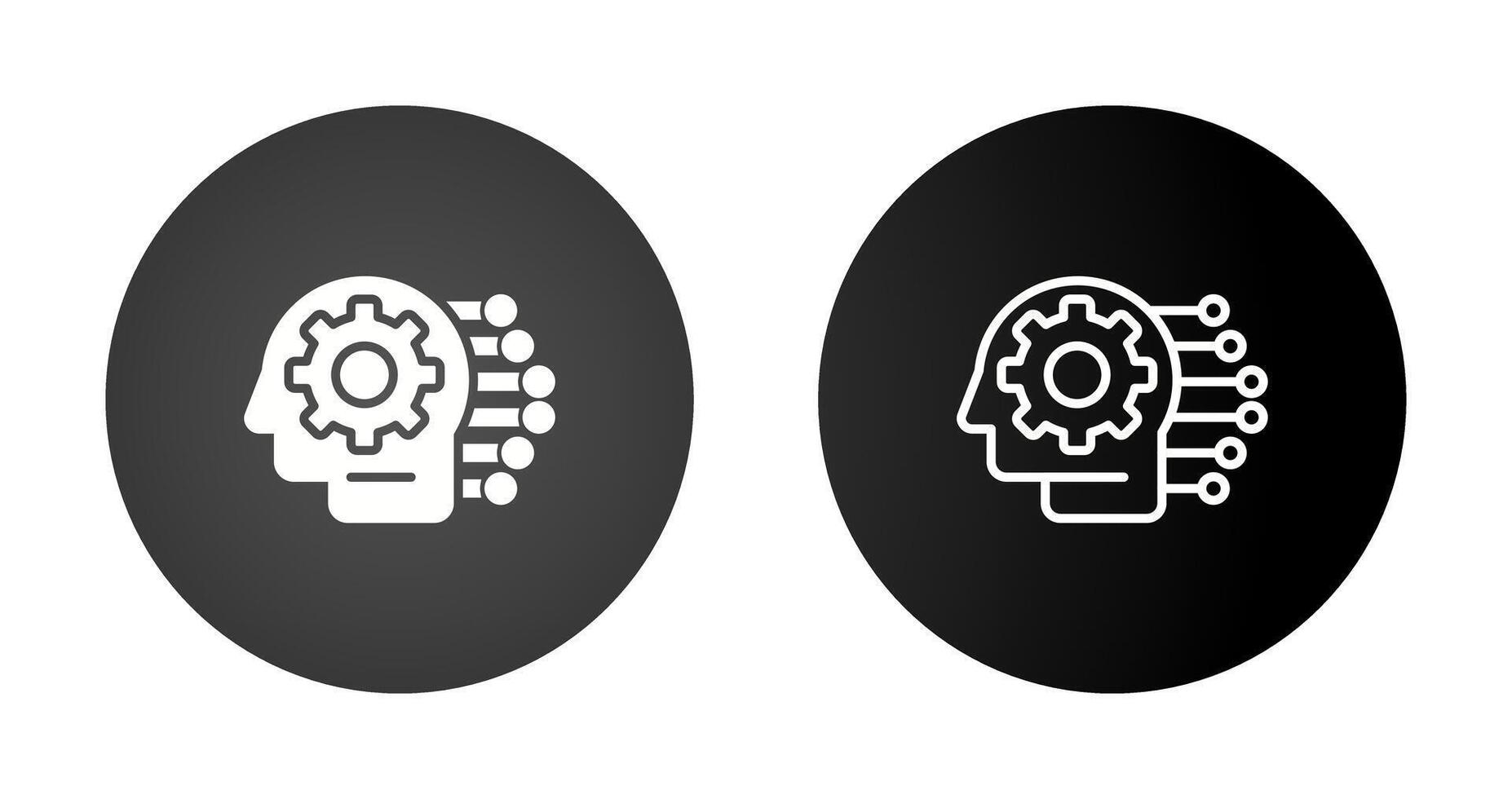 ícone de vetor de aprendizado de máquina