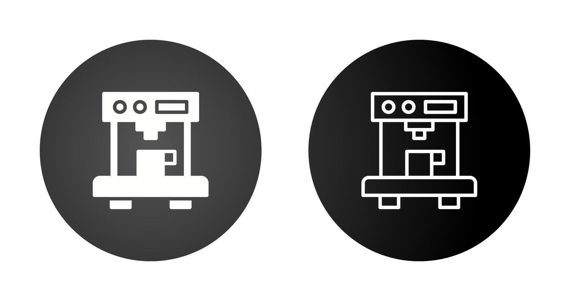 ícone de vetor de máquina de café