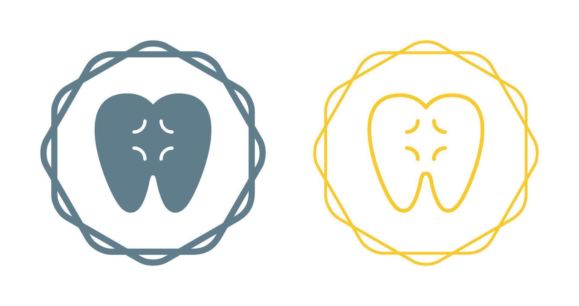 ícone de vetor de dor de dente