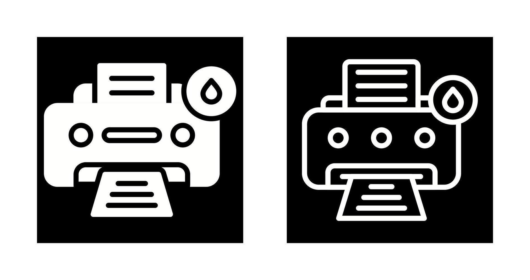 jato de tinta impressora vetor ícone