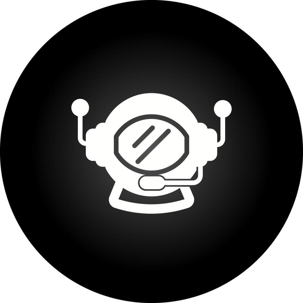 ícone de vetor de capacete de astronauta