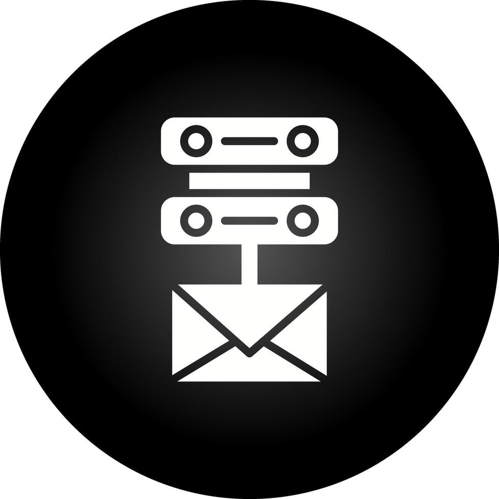 o email servidor vetor ícone