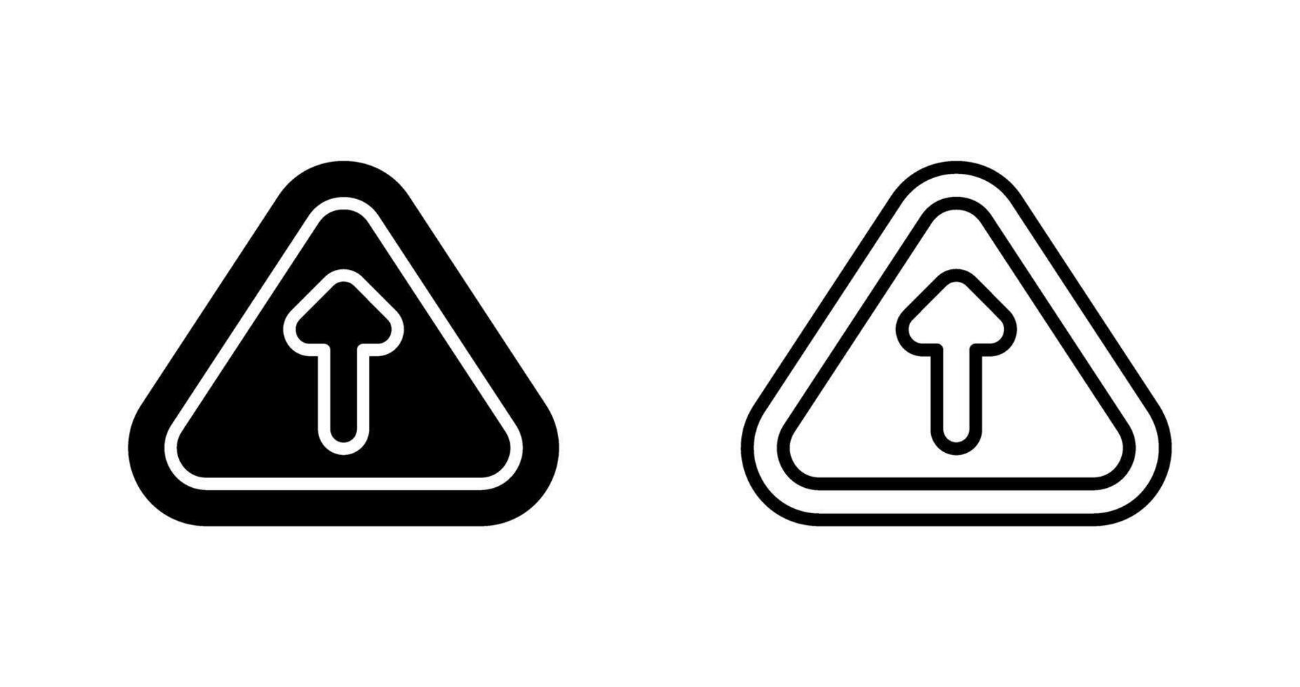 ícone de vetor de sinal de estrada