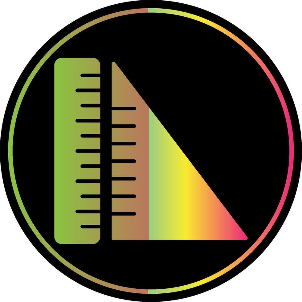 geometria glifo vencimento cor ícone vetor