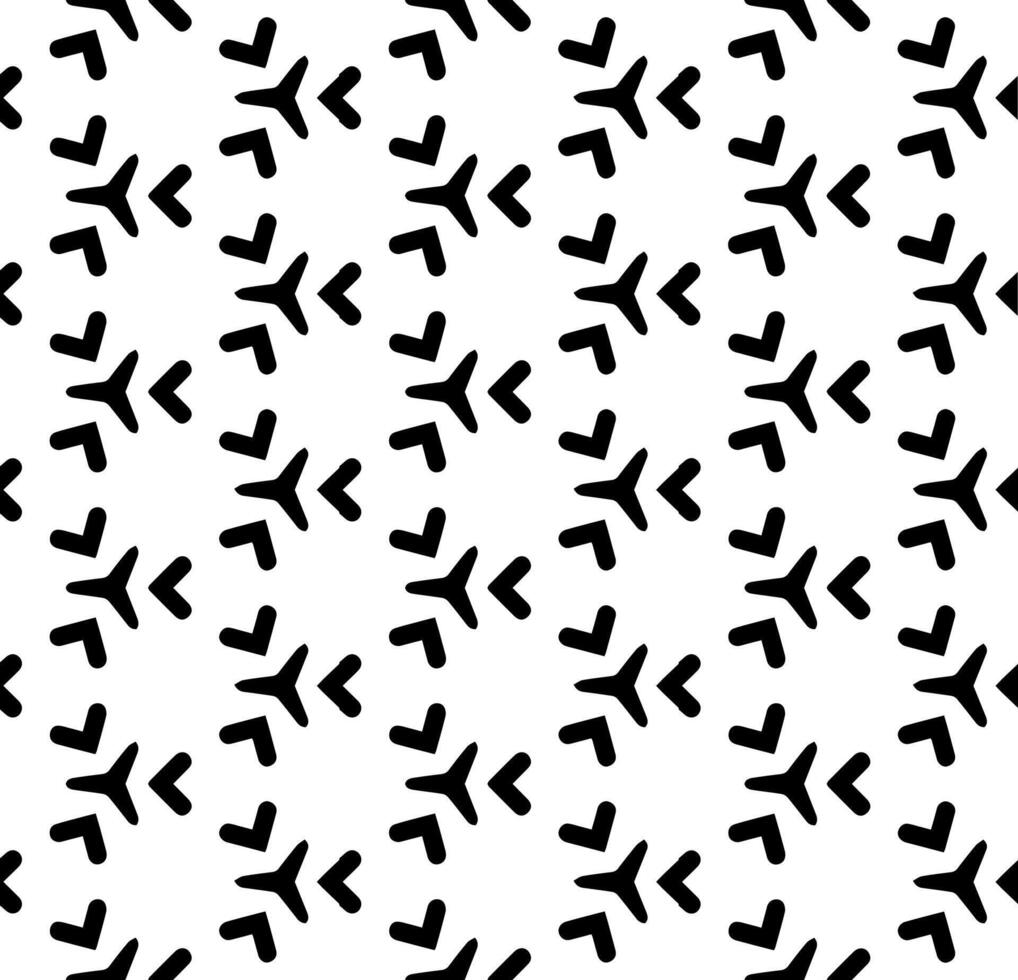 padrão abstrato sem costura preto e branco. fundo e pano de fundo. projeto ornamental em tons de cinza. ornamentos em mosaico. ilustração gráfica vetorial. vetor