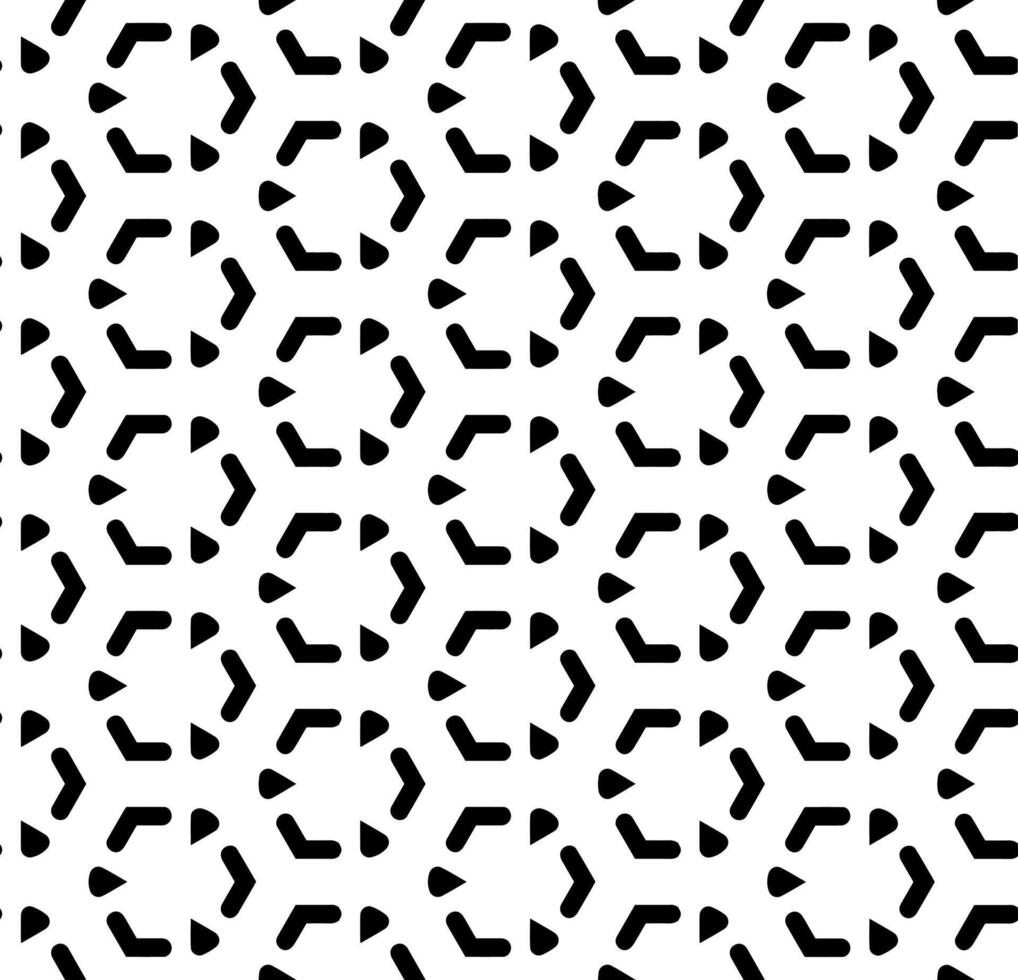 padrão abstrato sem costura preto e branco. fundo e pano de fundo. projeto ornamental em tons de cinza. ornamentos em mosaico. ilustração gráfica vetorial. vetor