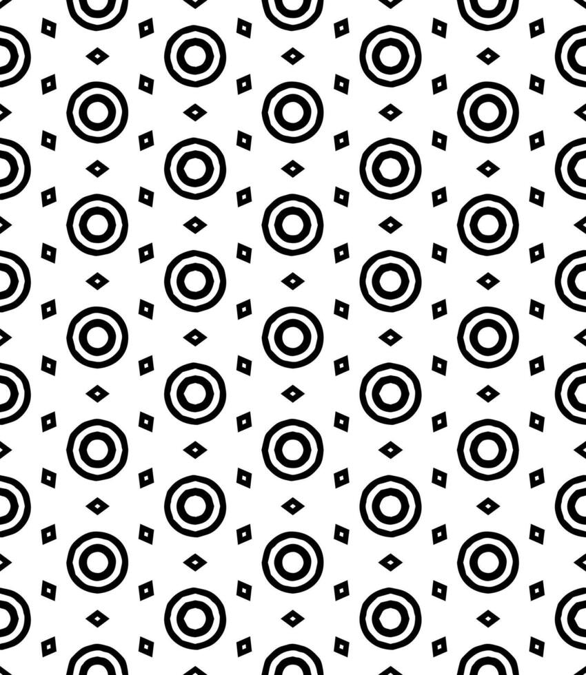 padrão abstrato sem emenda preto e branco. fundo e pano de fundo. design ornamental em tons de cinza. vetor