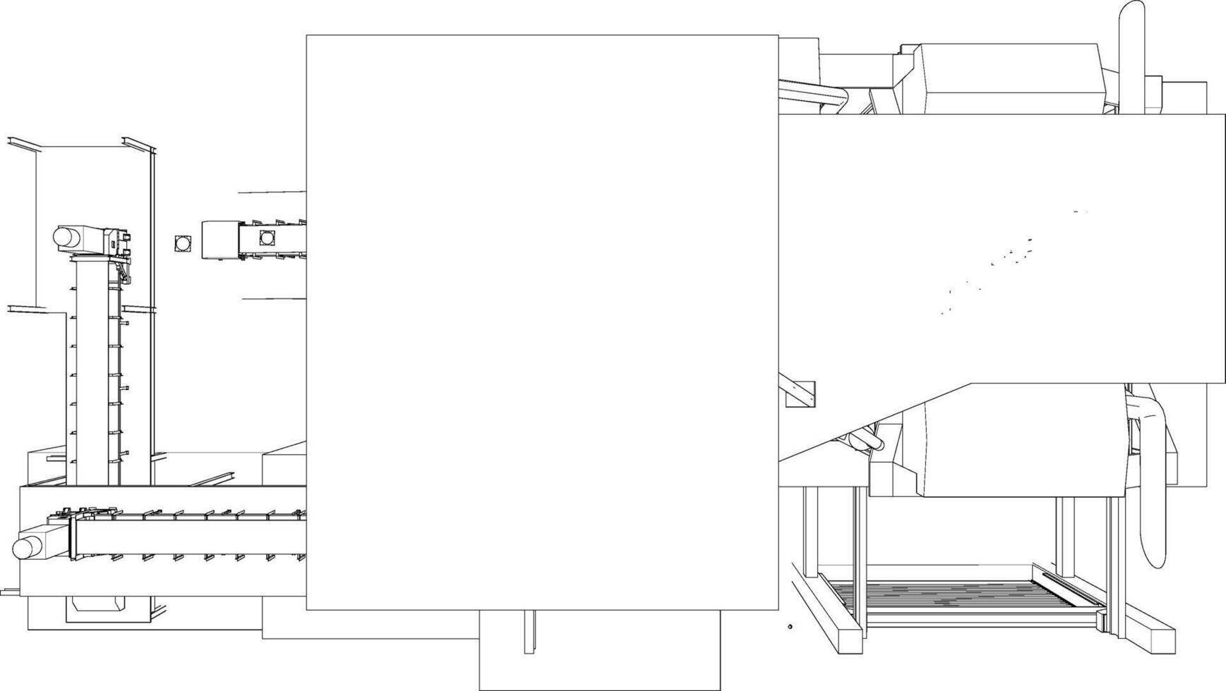 3d ilustração do industrial projeto vetor