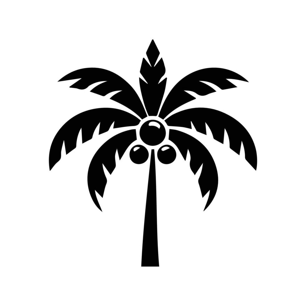 Palma árvore logotipo elemento, Palma árvore logotipo modelo, Palma árvore logotipo vetor ilustração