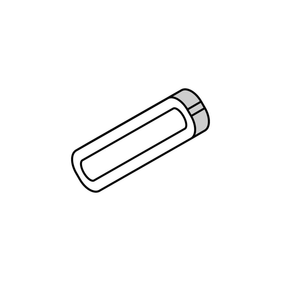 unha Arquivo higiene isométrico ícone vetor ilustração