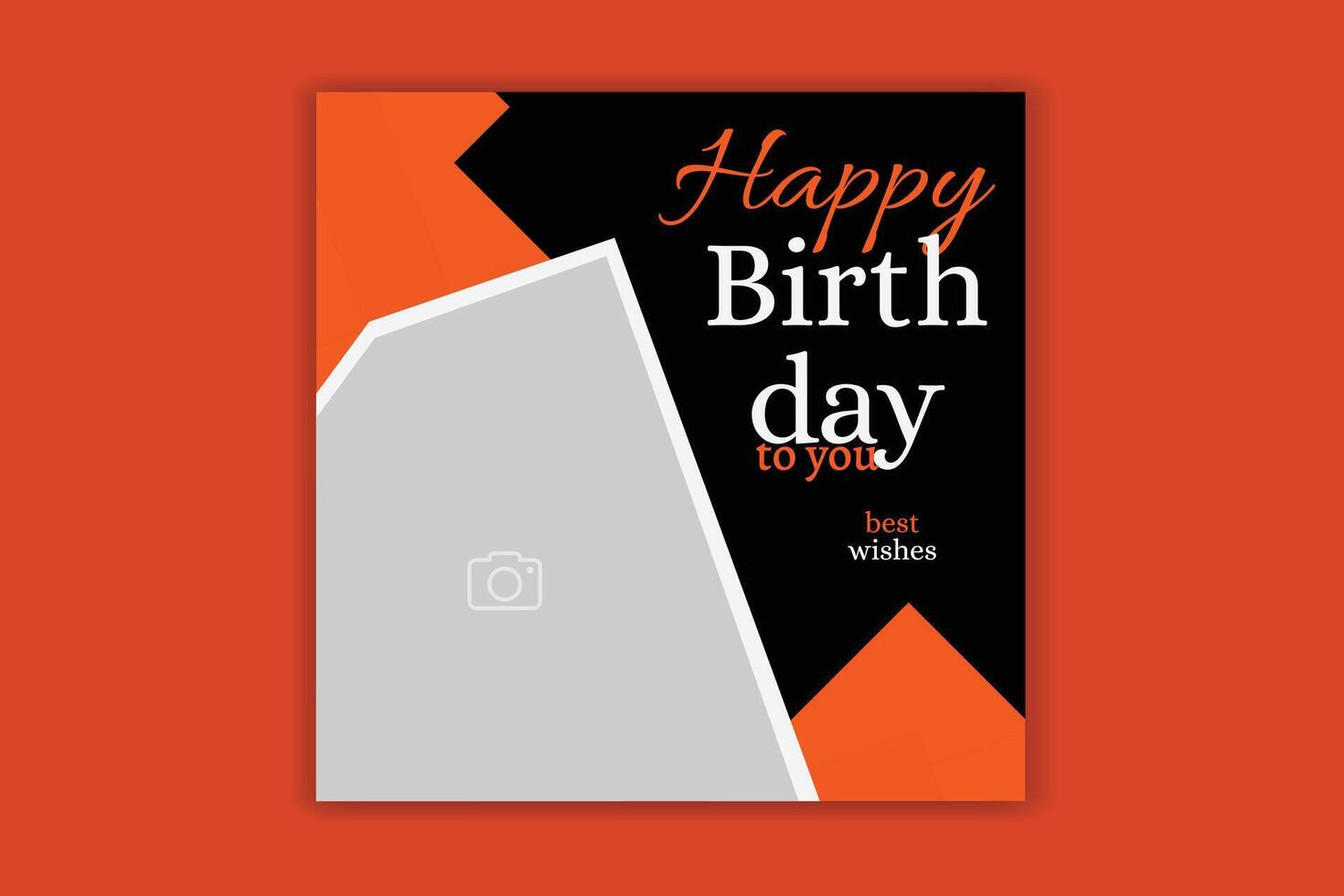 aniversário social meios de comunicação postar aniversário convite cartão vetor