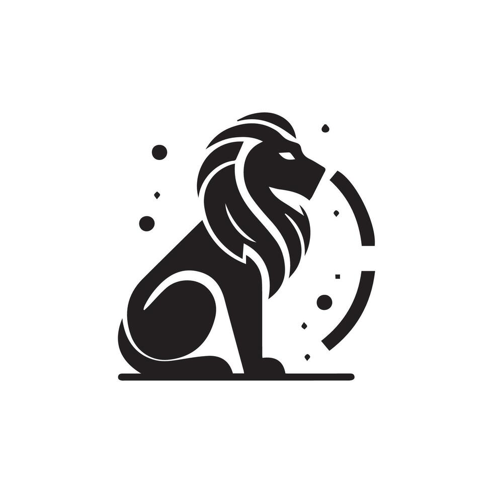 leão logotipo Projeto vetor modelo, logotipo mascote