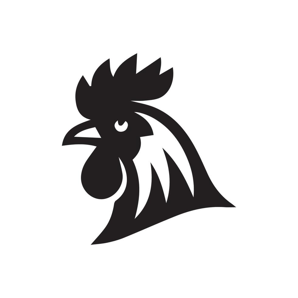 frango cabeça logotipo Projeto modelo, frango galo símbolo vetor