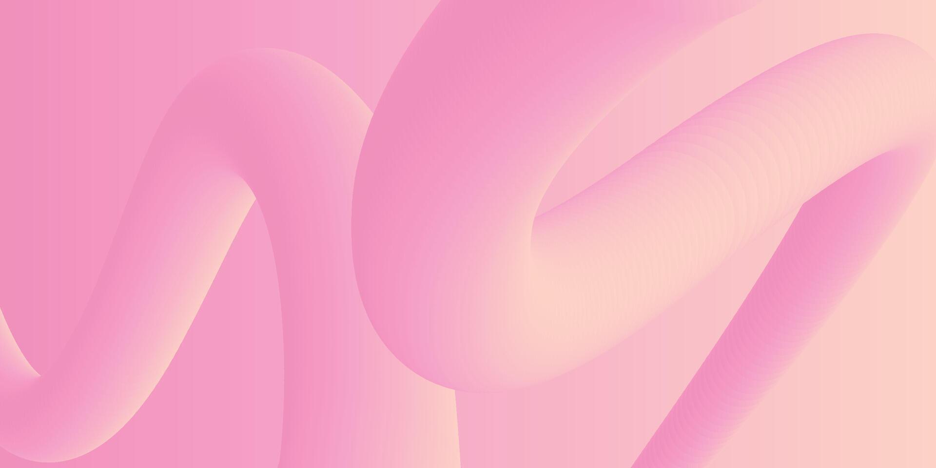 abstrato 3d líquido fluido Rosa cor fundo. criativo mínimo esfera bolas ou bolha na moda colorida gradiente Projeto para cobrir folheto, folheto, poster, bandeira rede. vetor